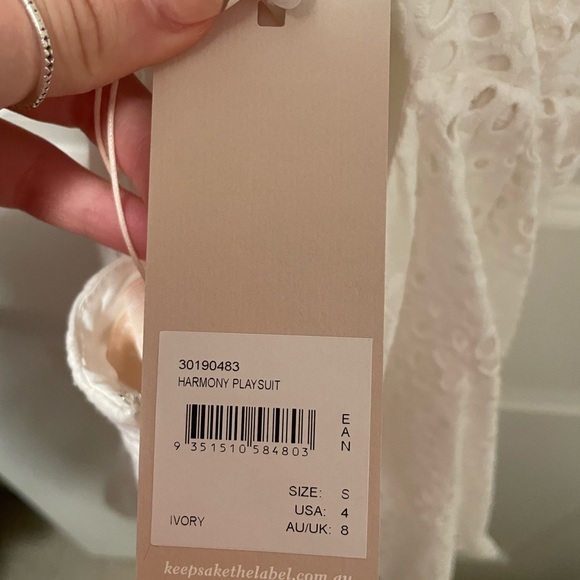 White Eyelet Romper by Keepsake the Label - Picture 4 of 4